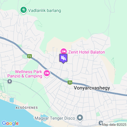 Zenit Hotel Balaton a térképen